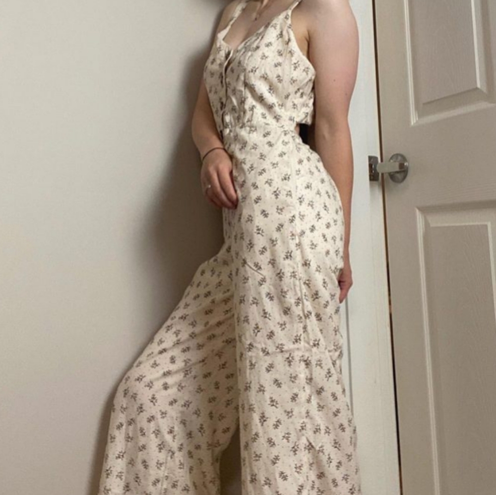 Sienna Sky Floral Romper Pant with Tie Back